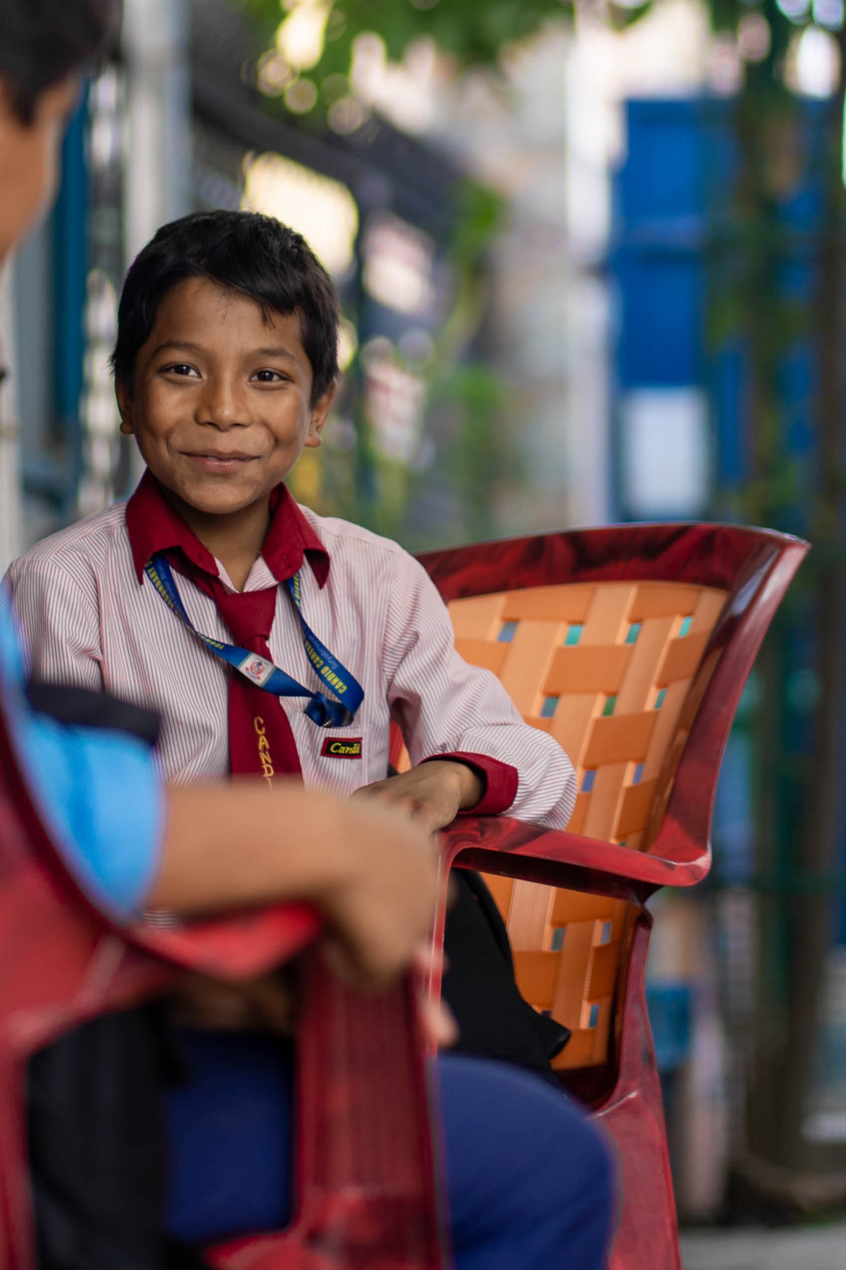 Smiling Nepalese child
