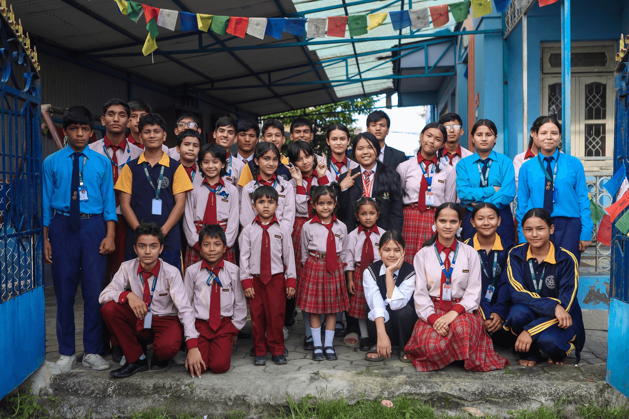 Children smiling at our center